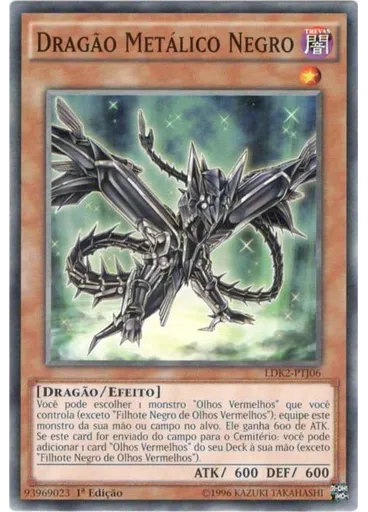 Dragão Metálico Negro
