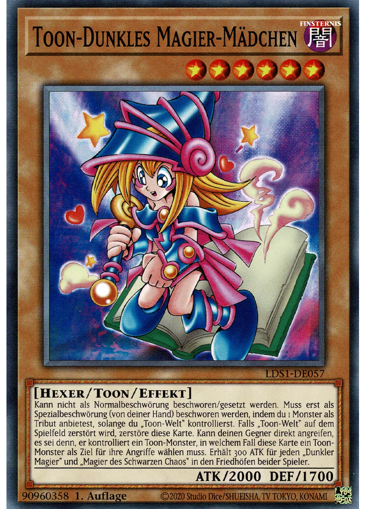Toon-Dunkles Magier-Mädchen