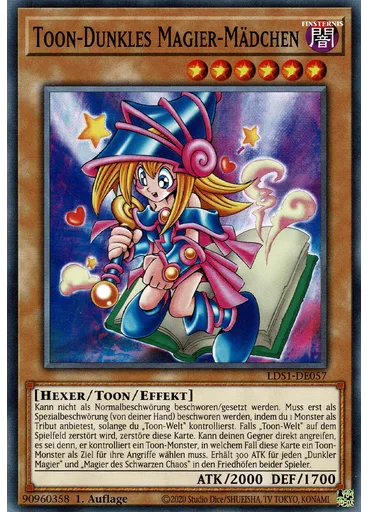 Toon-Dunkles Magier-Mädchen