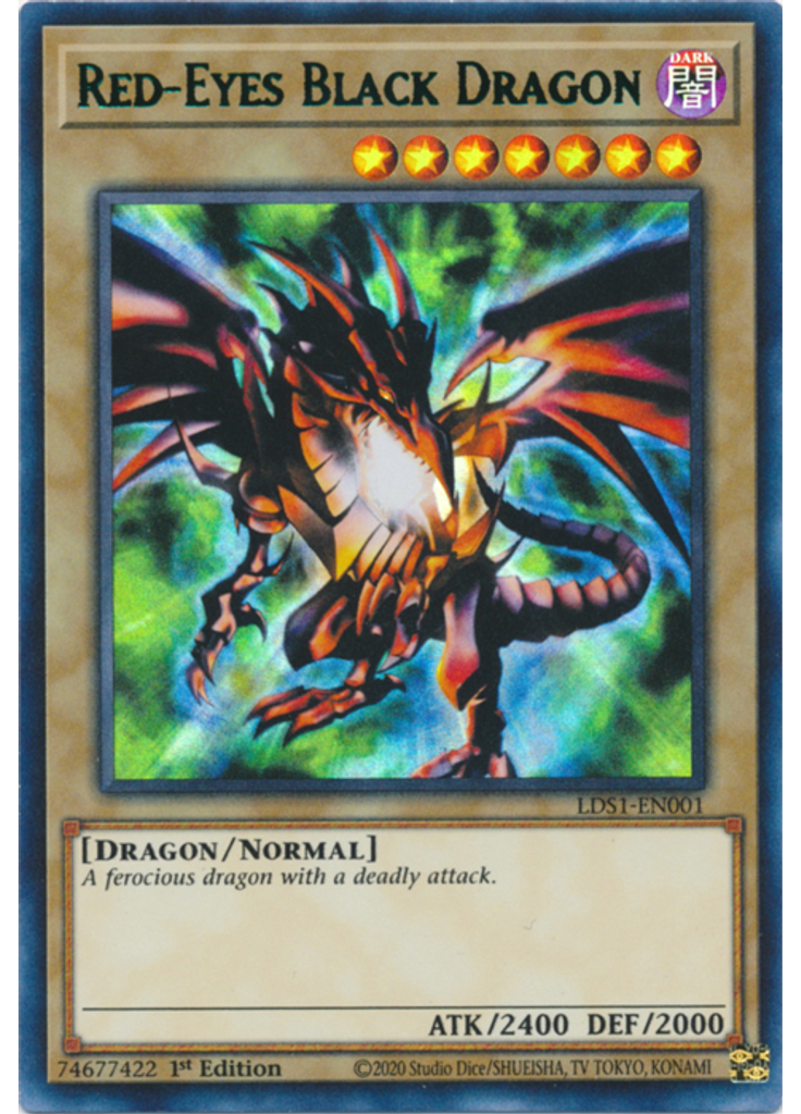 Red-Eyes Black Dragon (Ultra Rare 1st Edition Green)