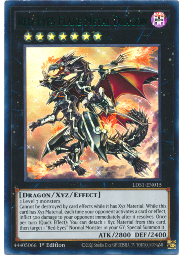 Red-Eyes Flare Metal Dragon (Ultra Rare 1st Edition Green)