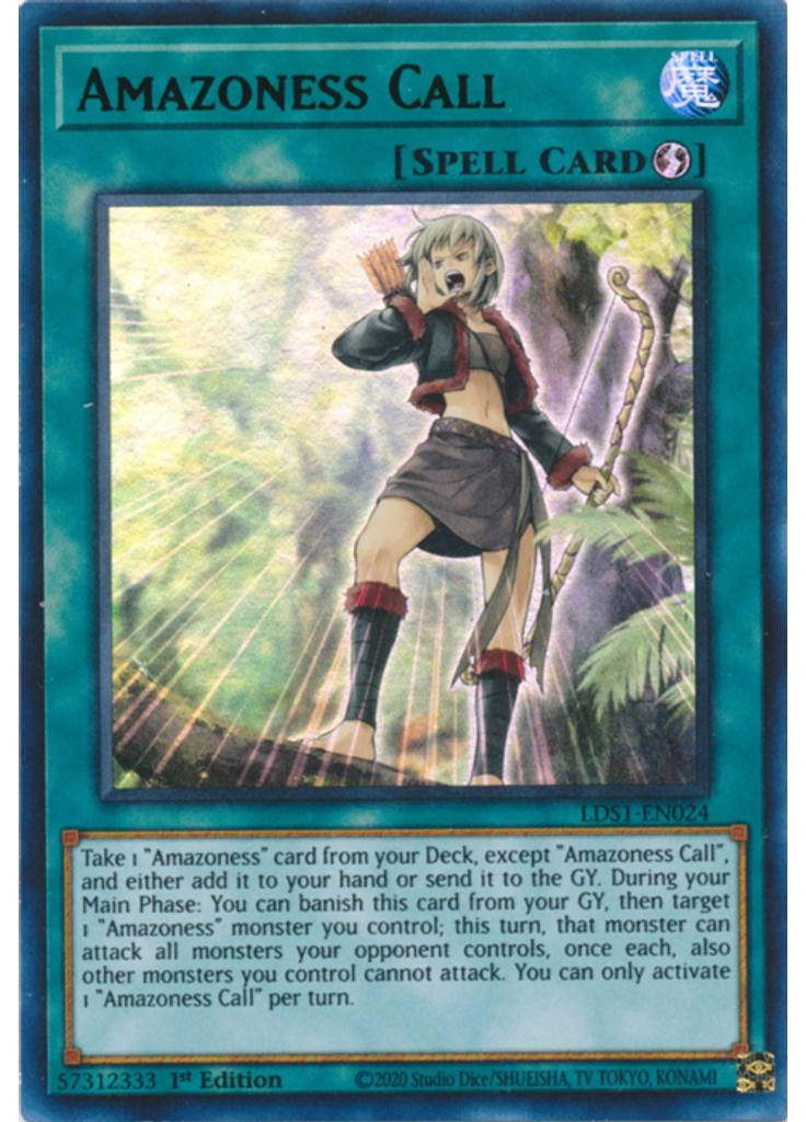Amazoness Call (Ultra Rare 1st Edition Green)
