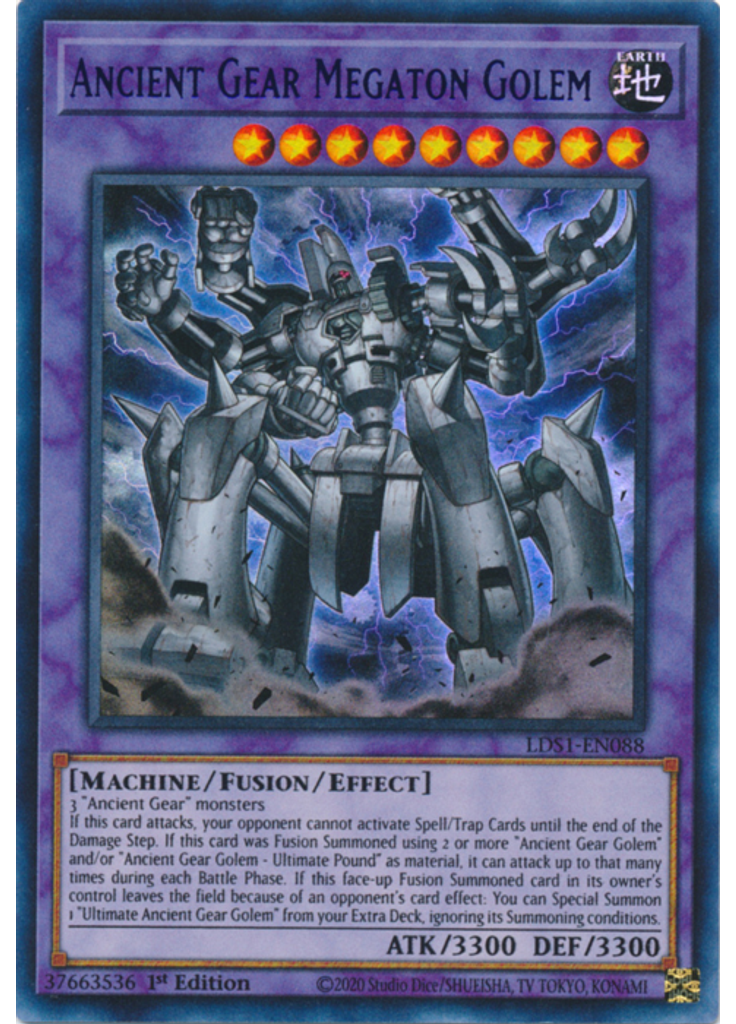 Ancient Gear Megaton Golem (Ultra Rare 1st Edition Purple)