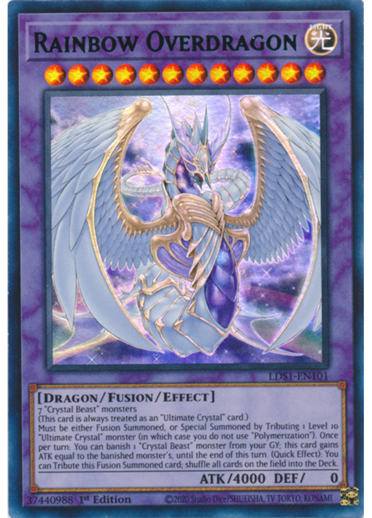 Rainbow Overdragon (Ultra Rare 1st Edition Green)