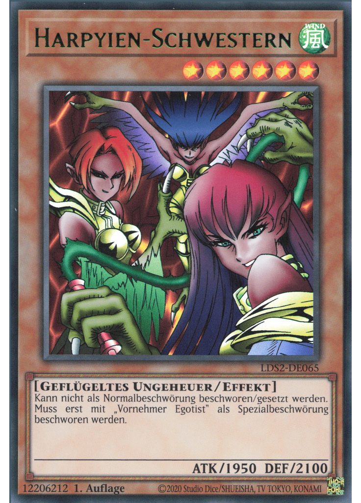 Harpyien-Schwestern (Ultra Rare 1st Edition Green)