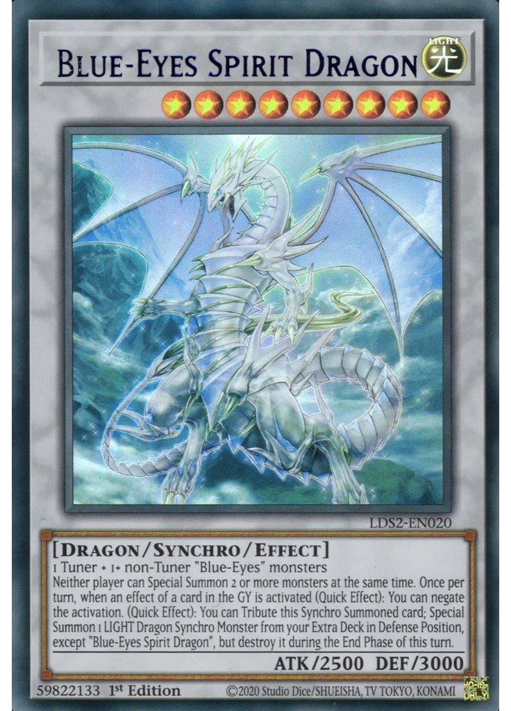Blue-Eyes Spirit Dragon (Ultra Rare 1st Edition Blue)