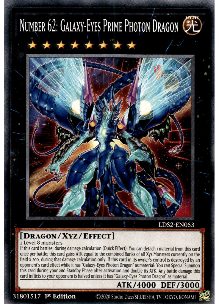 Number 62: Galaxy-Eyes Prime Photon Dragon
