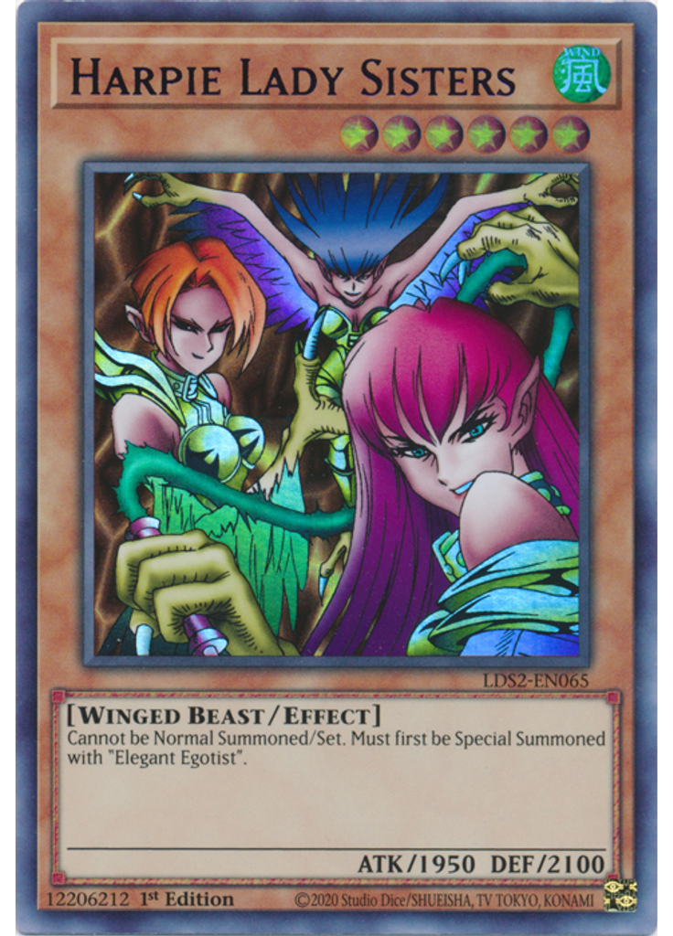Harpie Lady Sisters (Ultra Rare 1st Edition Blue)