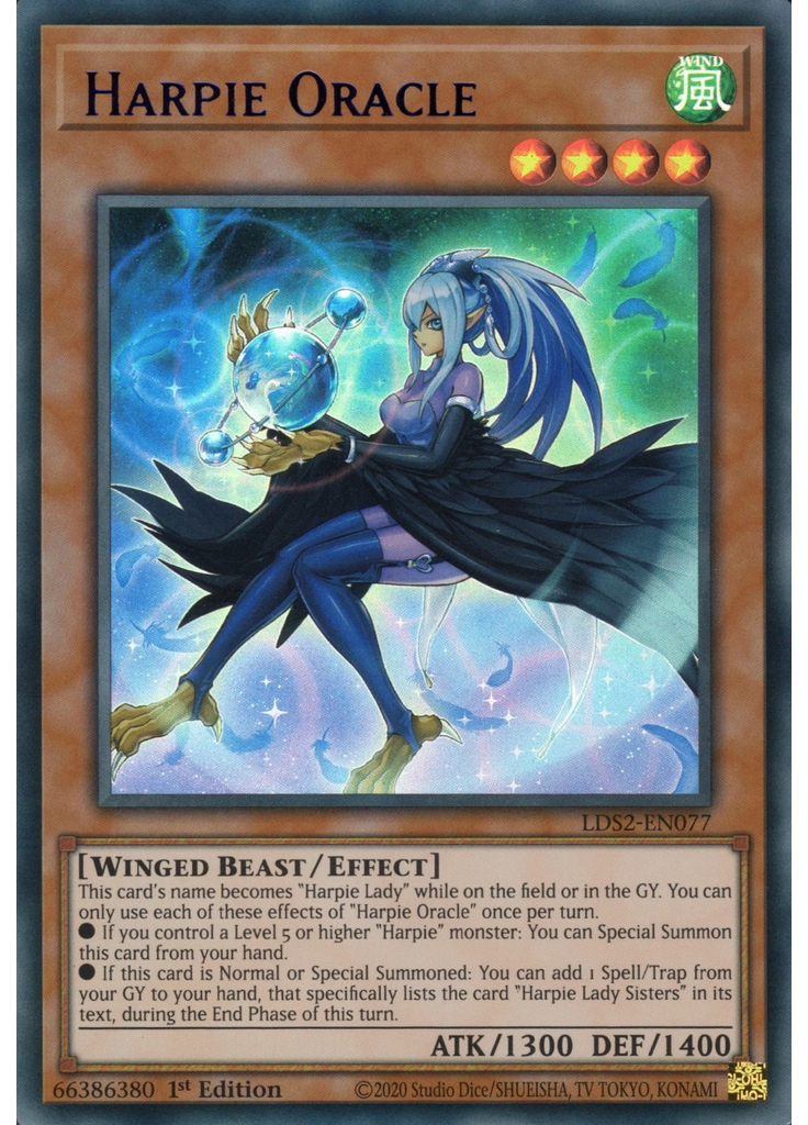 Harpie Oracle (Ultra Rare 1st Edition Blue)