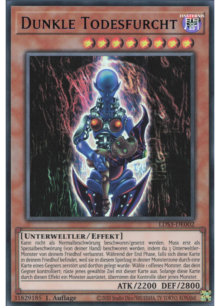 Dunkle Todesfurcht (Ultra Rare 1st Edition Blue)