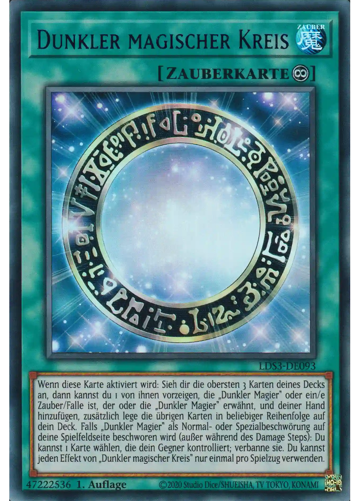 Dunkler magischer Kreis (Ultra Rare 1st Edition Blue)