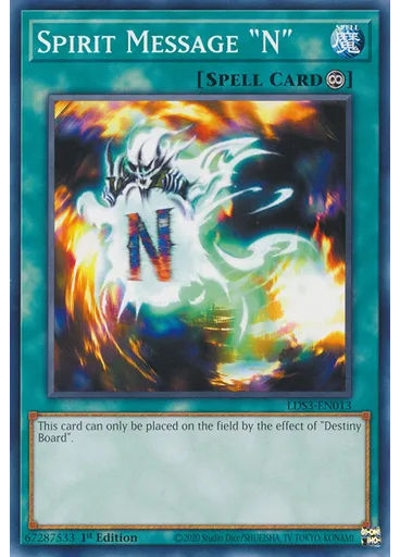 Spirit Message "N"