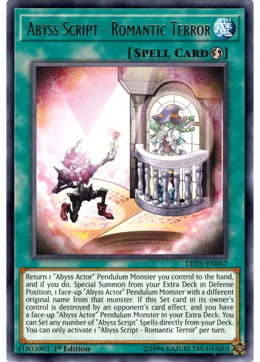 Abyss Script - Romantic Terror
