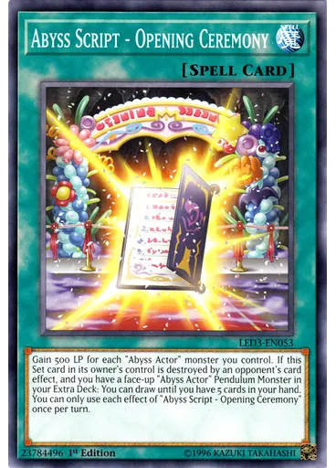 Abyss Script - Opening Ceremony