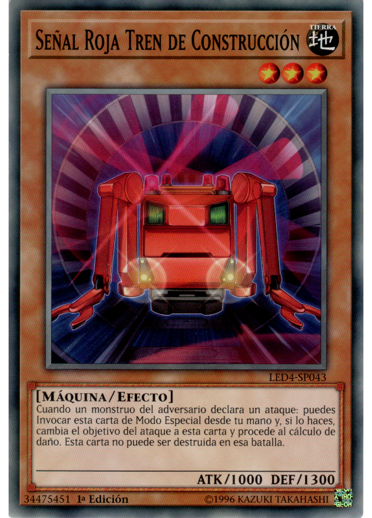 Señal Roja Tren de Construcción