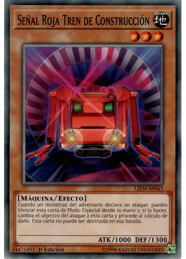 Señal Roja Tren de Construcción