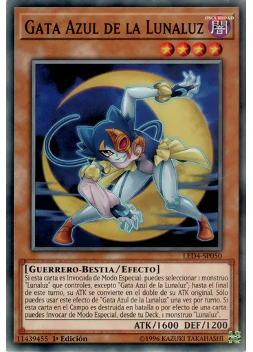 Gata Azul de la Lunaluz — Duelistas Legendarios: Hermanas de la Rosa