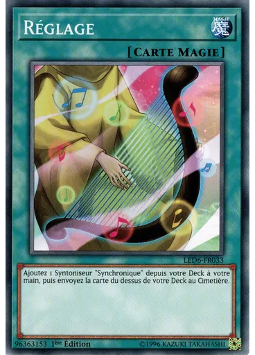 Réglage
