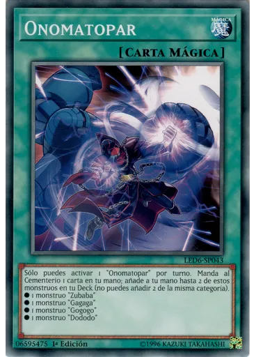 Onomatopar — Duelistas Legendarios: Héroe Mágico