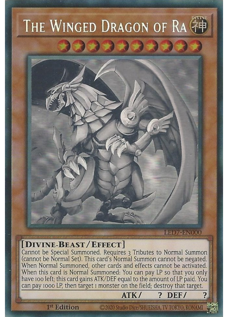 The Winged Dragon of Ra (Ghost Rare 1st Edition)