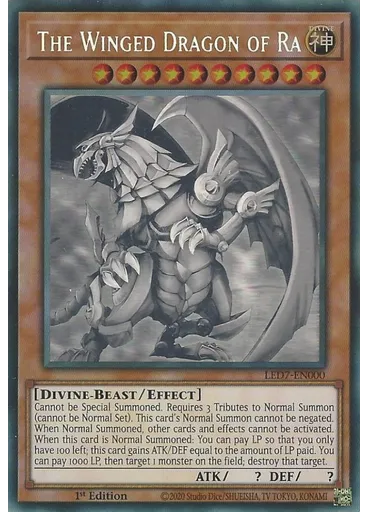The Winged Dragon of Ra (Ghost Rare 1st Edition)