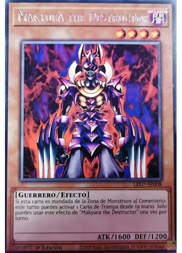Makyura the Destructor — Duelistas Legendarios: Ira de Ra