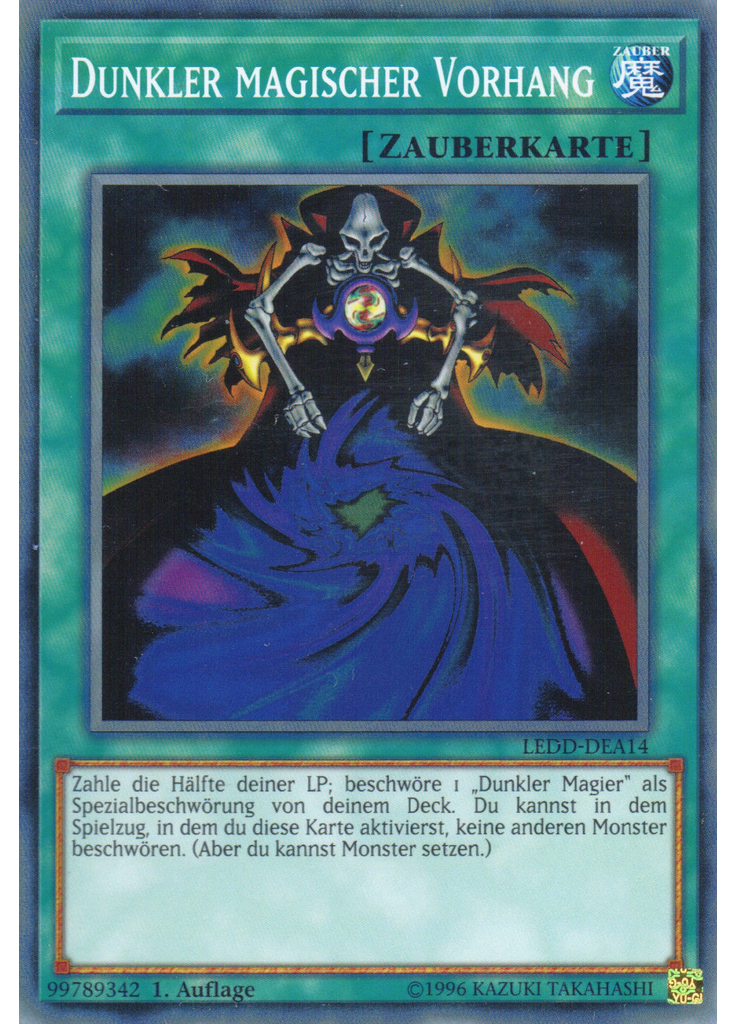 Dunkler magischer Vorhang