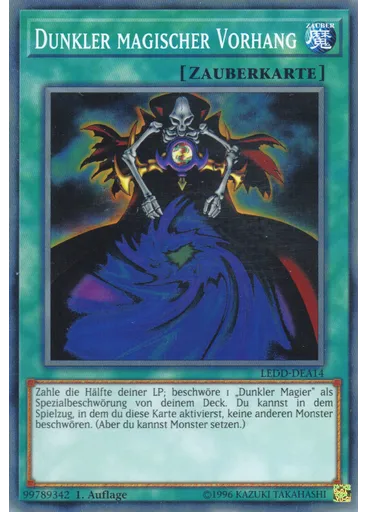 Dunkler magischer Vorhang