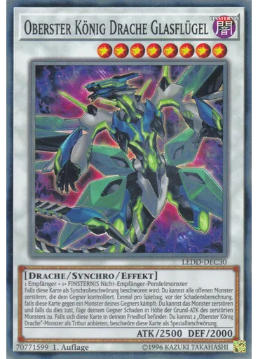 Oberster König Drache Glasflügel