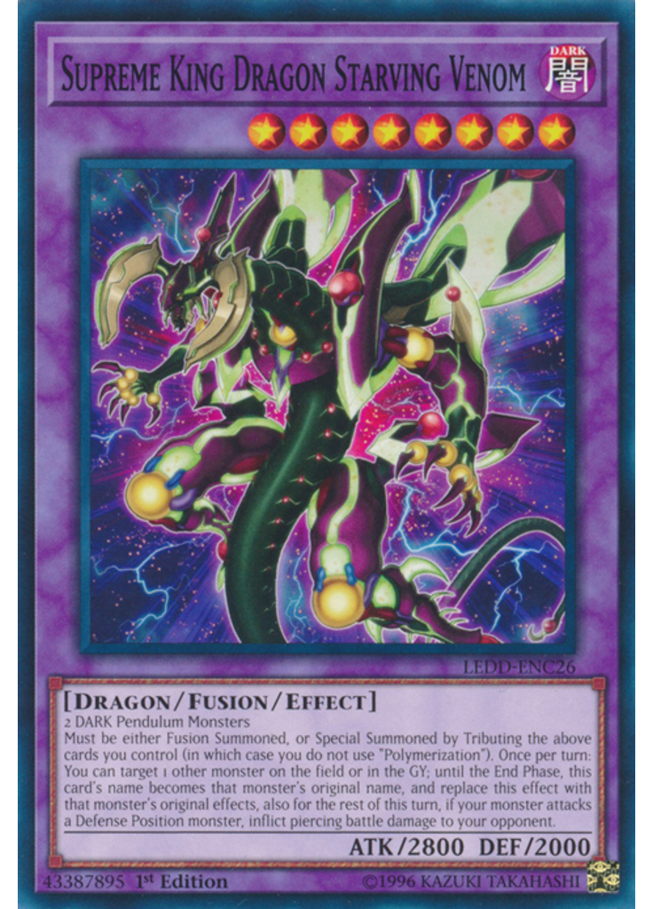 Supreme King Dragon Starving Venom