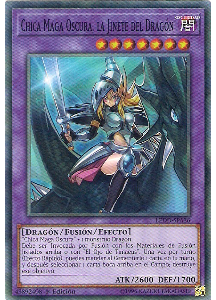Chica Maga Oscura, la Jinete del Dragón