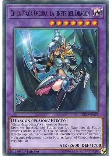 Chica Maga Oscura, la Jinete del Dragón