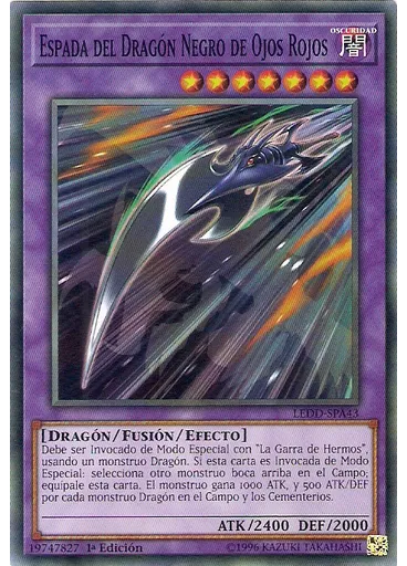 Espada del Dragón Negro de Ojos Rojos