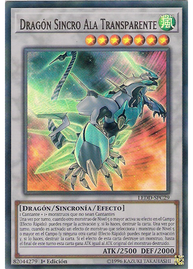 Dragón Sincro Ala Transparente