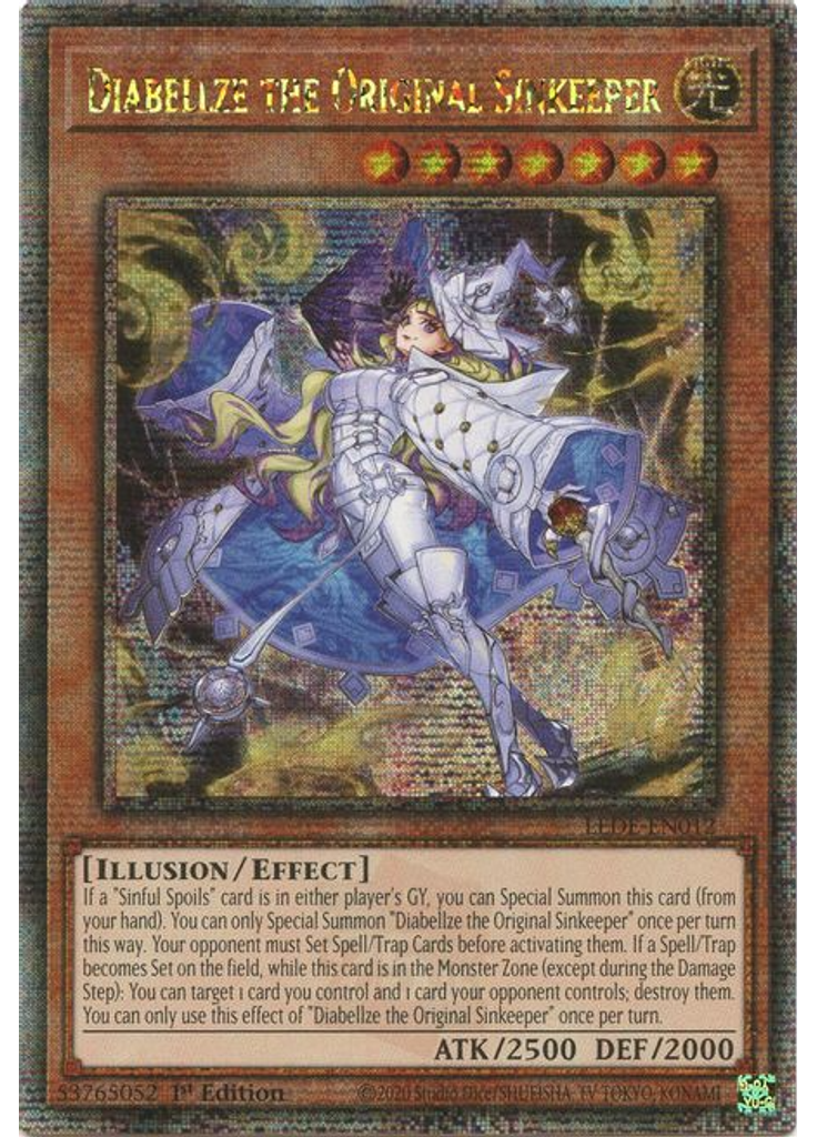 Diabellze the Original Sinkeeper (Quarter Century Secret Rare 1st Edition)