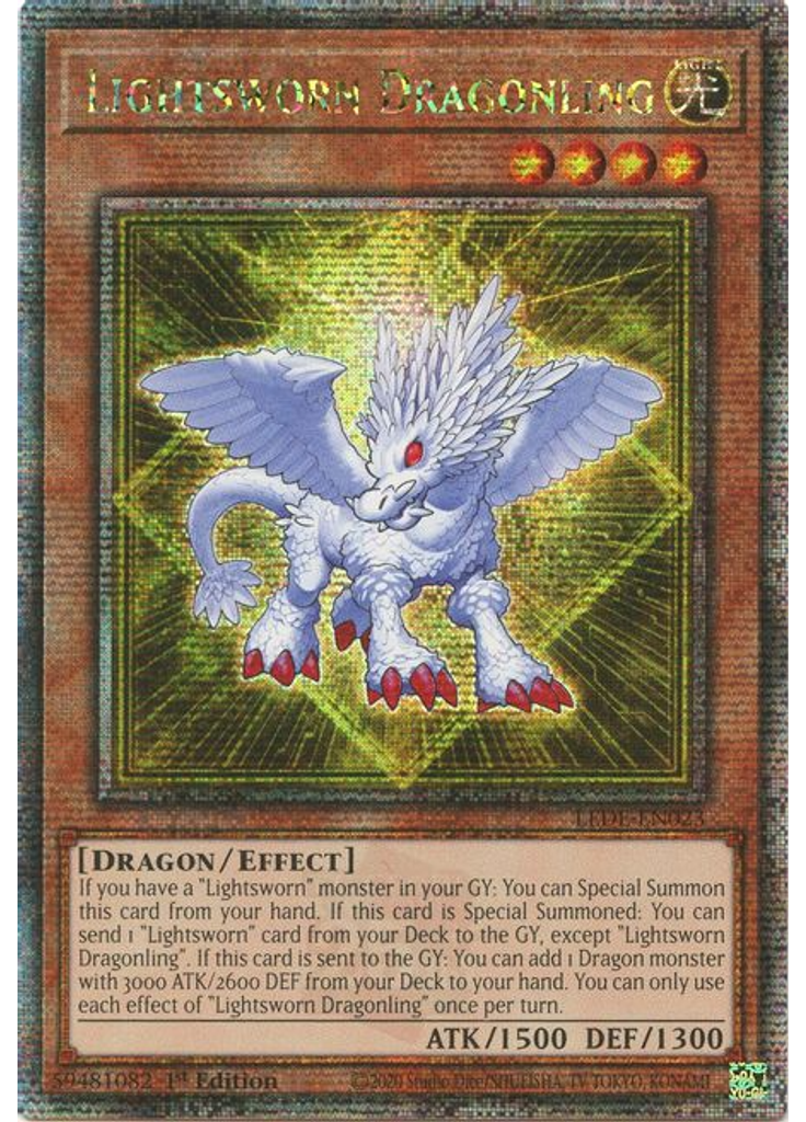 Lightsworn Dragonling (Quarter Century Secret Rare 1st Edition)