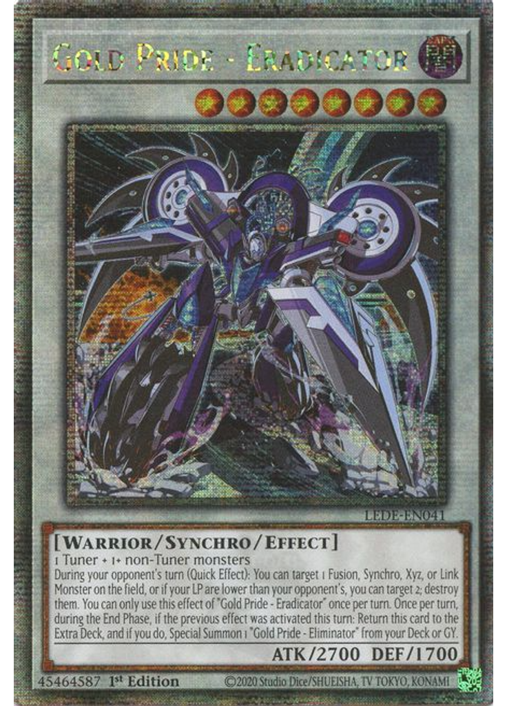 Gold Pride - Eradicator (Quarter Century Secret Rare 1st Edition)