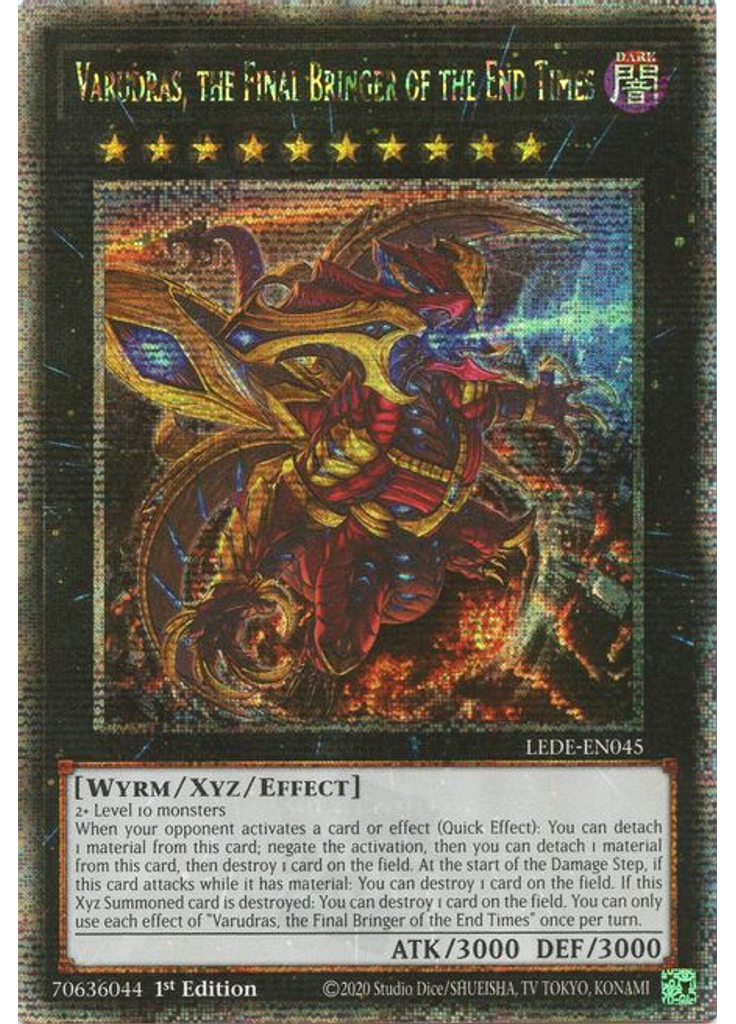 Varudras, the Final Bringer of the End Times (Quarter Century Secret Rare 1st Edition)