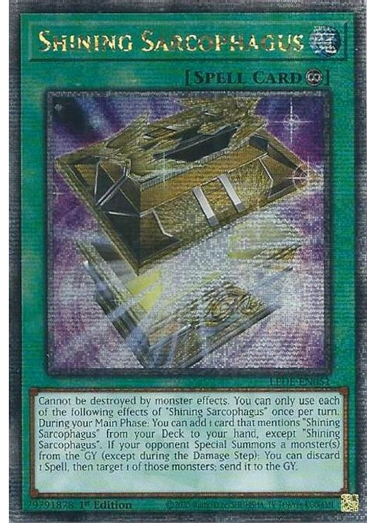 Shining Sarcophagus (Quarter Century Secret Rare 1st Edition)