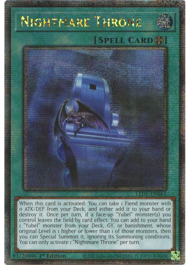 Nightmare Throne (Quarter Century Secret Rare 1st Edition)