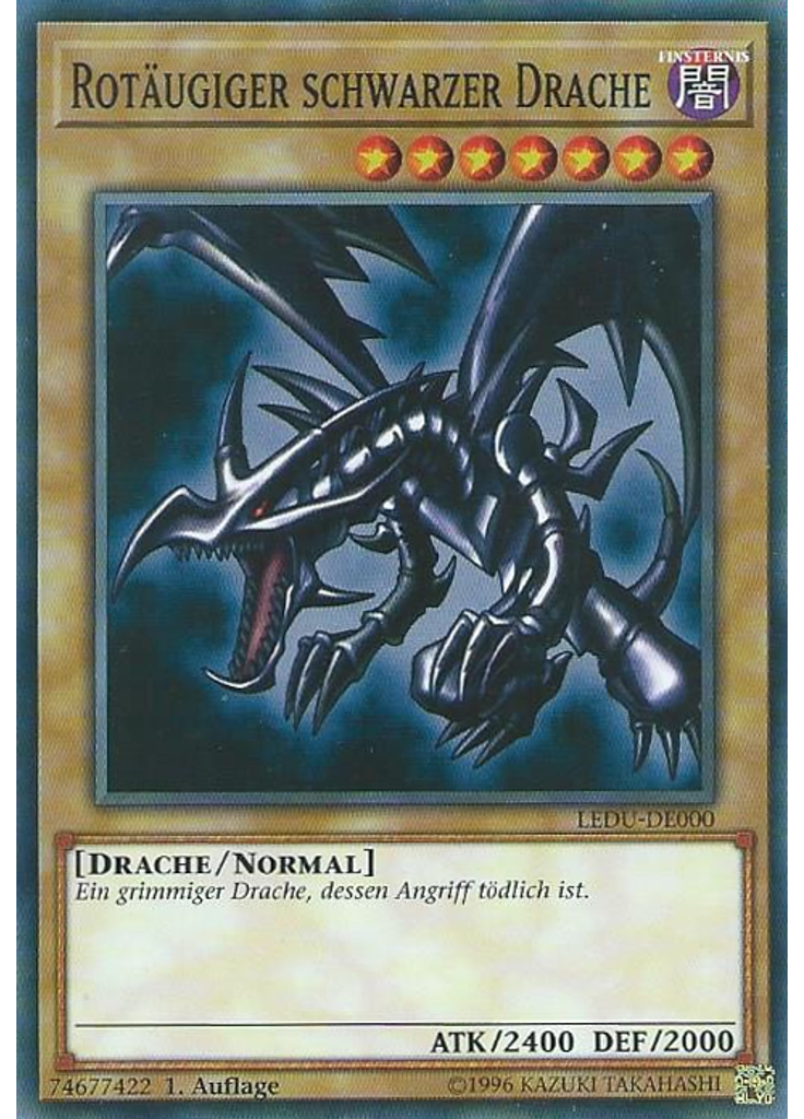 Rotäugiger schwarzer Drache