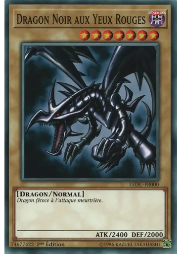 Dragon Noir aux Yeux Rouges