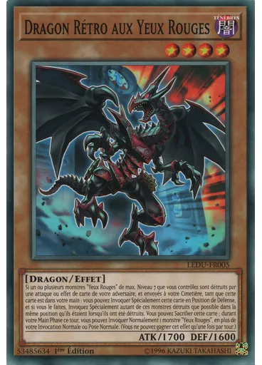 Dragon Rétro aux Yeux Rouges
