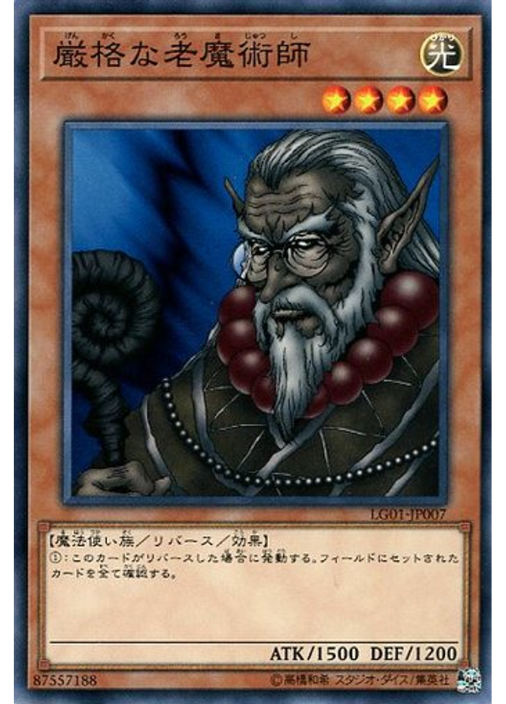 厳格な老魔術師
