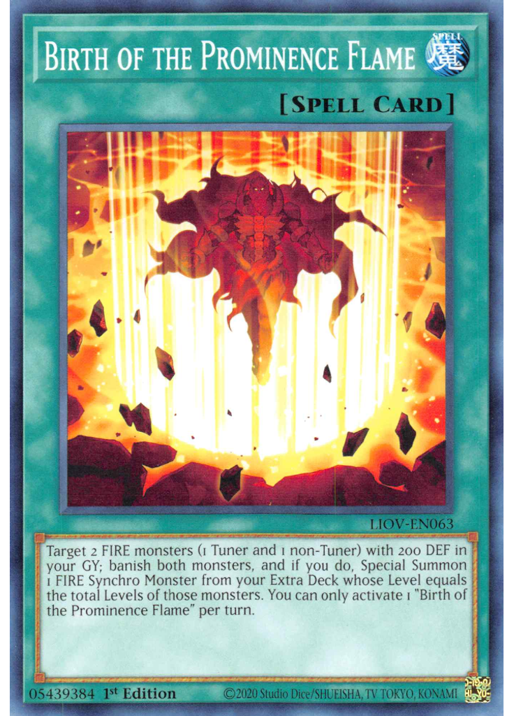 Birth of the Prominence Flame