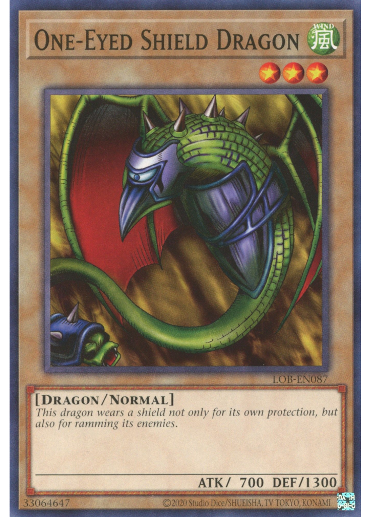 One-Eyed Shield Dragon (Common Unlimited 25th Anniversary Edition)