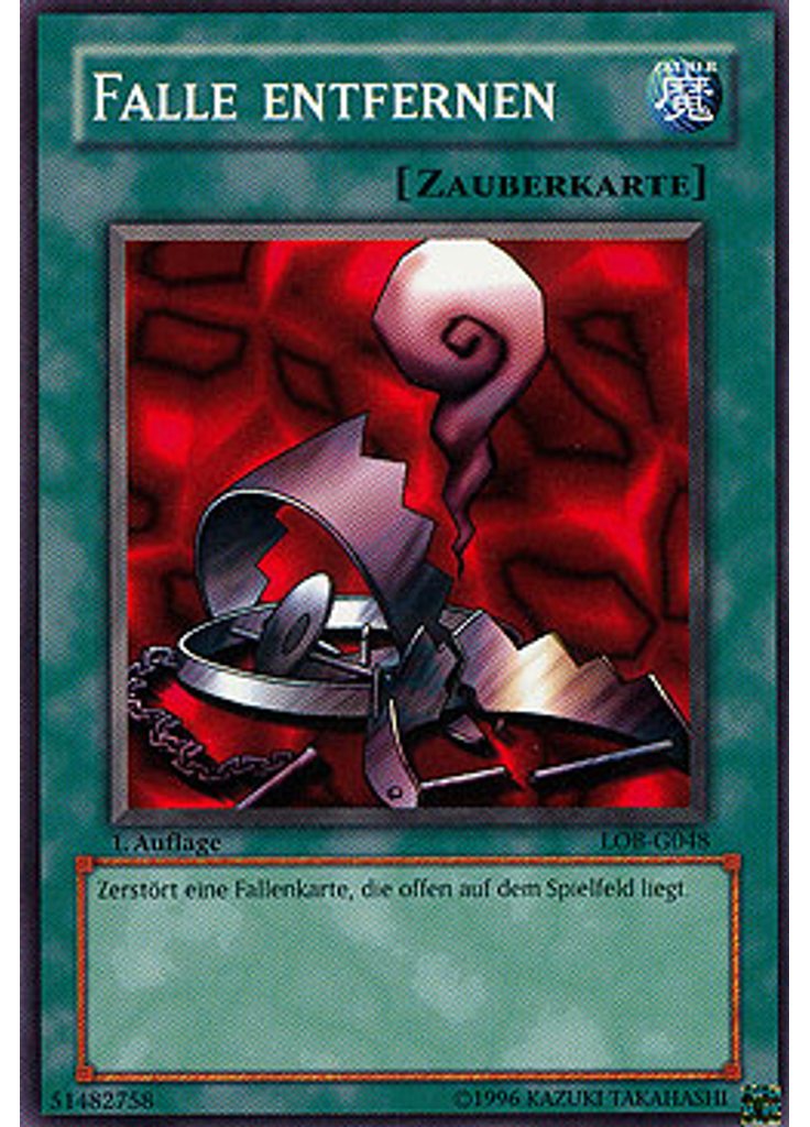 Falle entfernen
