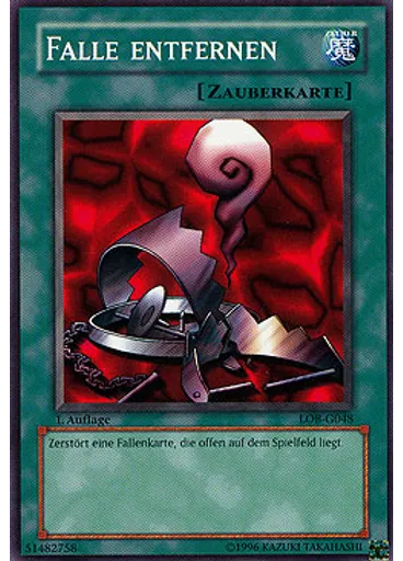 Falle entfernen
