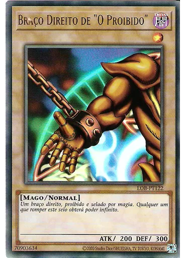 Braço Direito de "O Proibido" — Legend of Blue Eyes White Dragon (25th Anniversary Edition)