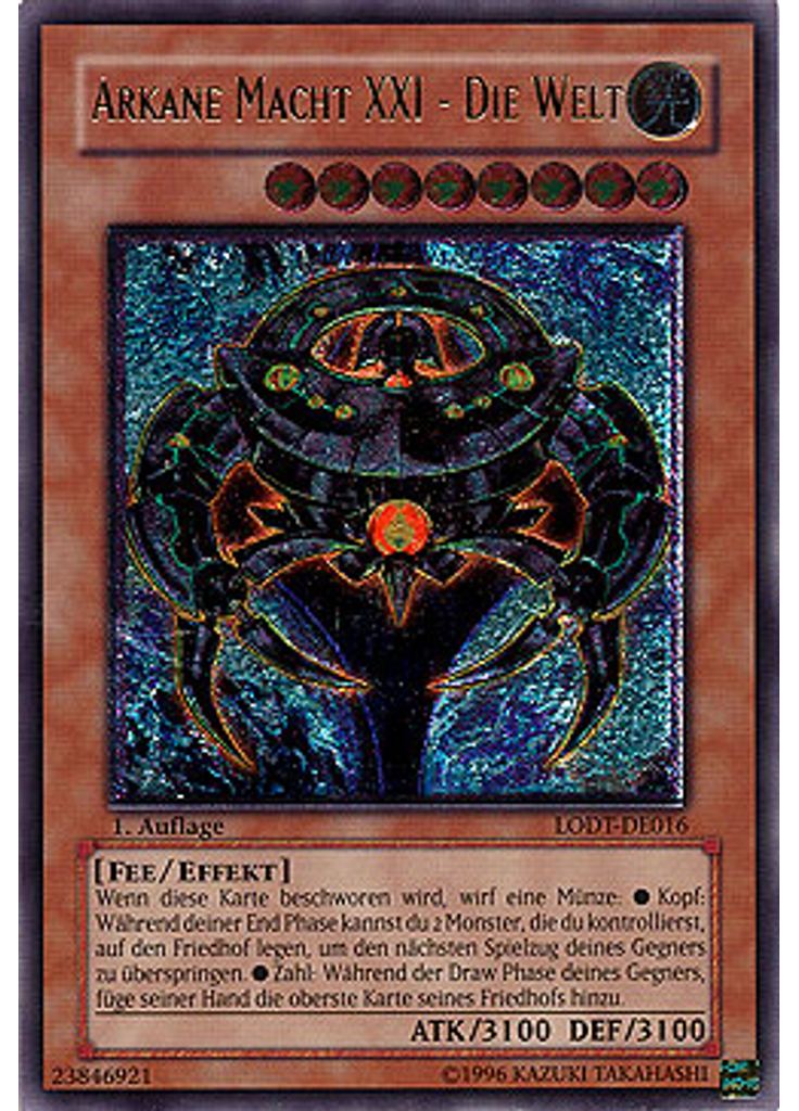 Arkane Macht XXI - Die Welt (Ultimate Rare 1st Edition)